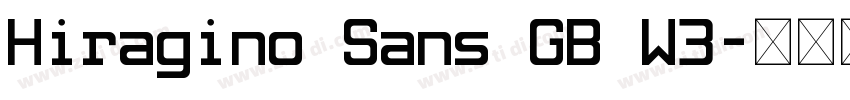 Hiragino Sans GB W3字体转换